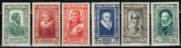 SŁAWNI LUDZIE FRANCJA MI.600-605**