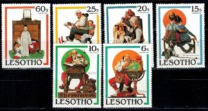 BOŻE NARODZENIE LESOTHO MI.348-353**