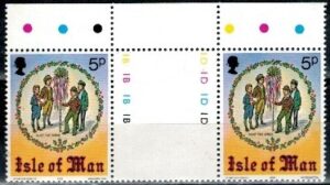 BOŻE NARODZENIE WYSPA MAN MI.137** ROZDZIELONY PUSTYM POLEM