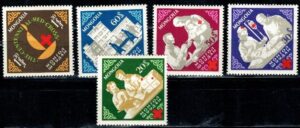 CZERWONY KRZYŻ MONGOLIA MI.328-332**