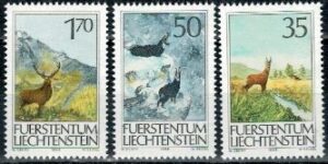 KOZICE GÓRSKIE LIECHTENSTEIN MI.907-909**