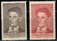 SŁAWNI LUDZIE CZECHOSŁOWACJA MI.608-609**