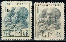 SŁAWNI LUDZIE CZECHOSŁOWACJA MI.523-524**