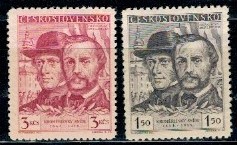 SŁAWNI LUDZIE CZECHOSŁOWACJA MI.544-545**