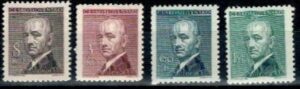 SŁAWNI LUDZIE CZECHOSŁOWACJA MI.508-511**