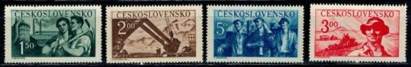 ROBOTNICY CZECHOSŁOWACJA MI.614-617**