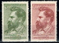 SŁAWNI LUDZIE CZECHOSŁOWACJA MI.628-629**