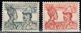 SŁAWNI LUDZIE CZECHOSŁOWACJA MI.707-708**
