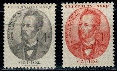 SŁAWNI LUDZIE CZECHOSŁOWACJA MI.701-702**