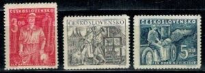 ROBOTNICY CZECHOSŁOWACJA MI.594-596**