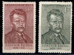 SŁAWNI LUDZIE CZECHOSŁOWACJA MI.669-670**