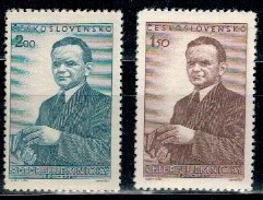 SŁAWNI LUDZIE CZECHOSŁOWACJA MI.699-700**