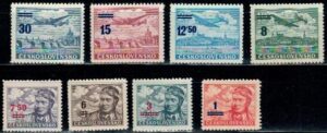 LOTNICTWO CZECHOSŁOWACJA MI.586-593**