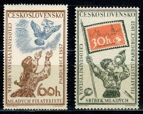 DZIEŃ ZNACZKA CZECHOSŁOWACJA MI.1028-1029**