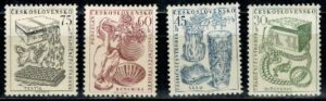 PORCELANA I BIŻUTERIA CZECHOSŁOWACJA MI.854-857**