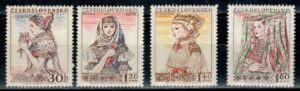 STROJE LUDOWE I FOLKLOR CZECHOSŁOWACJA MI.994-997**