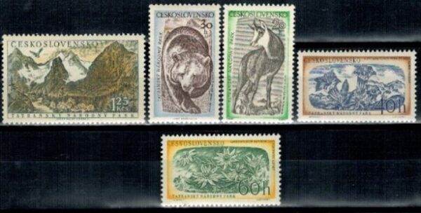 FAUNA I FLORA CZECHOSŁOWACJA MI.1035-1039**