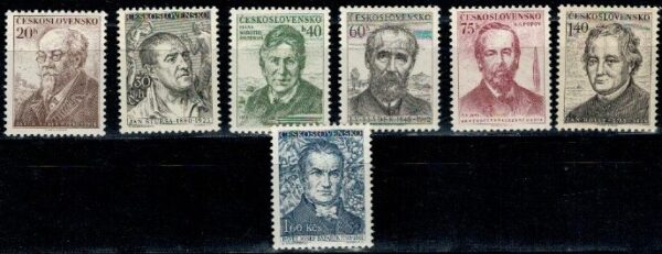 SŁAWNI LUDZIE CZECHOSŁOWACJA MI.910-916**