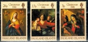 BOŻE NARODZENIE FALKLANDY MI.333-335**