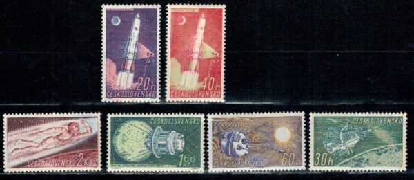 LOT W KOSMOS CZECHOSŁOWACJA MI.1252-1257**