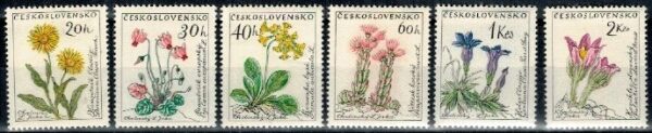KWIATY CZECHOSŁOWACJA MI.1234-1239**