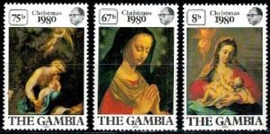 BOŻE NARODZENIE GAMBIA MI.415-417**