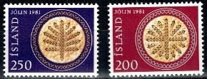 BOŻE NARODZENIE ISLANDIA MI.574-575**