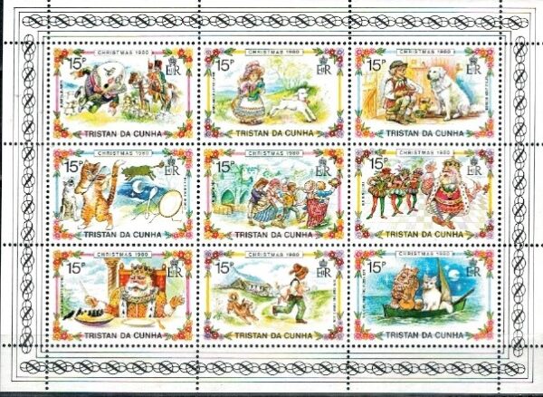 BOŻE NARODZENIE TRISTAN DA CUNHA MI.ARK.284-292**
