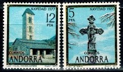 BOŻE NARODZENIE ANDORRA HISZPAŃSKA MI.109-110**