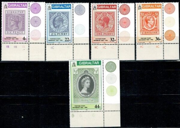 DZIEŃ ZNACZKA GIBRALTAR MI.505-509**