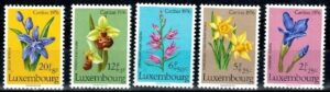 KWIATY LUXEMBURG MI.936-940**