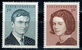 SŁAWNI LUDZIE LIECHTENSTEIN MI.478-479**