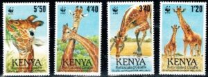 ŻYRAFA KENIA MI.481-484**