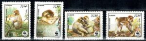 MAŁPY ALGERIA MI.972-975**