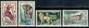 ZWIERZĘTA FRANCUSKA AFRYKA RÓWNIKOWA MI.305-308**