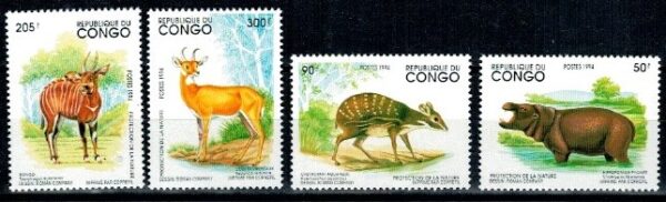 ZWIERZĘTA KONGO MI.1421-1424**