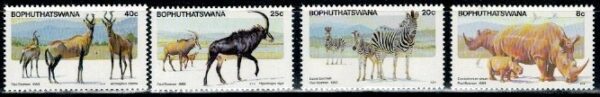 ZWIERZĘTA BOPHUTHATSWANA MI.100-103**