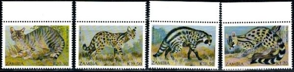 ZWIERZĘTA ZAMBIA MI.540-543**