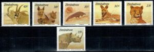 ZWIERZĘTA ZIMBABWE MI.412-417**