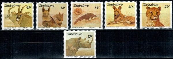 ZWIERZĘTA ZIMBABWE MI.412-417**