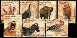 ZWIERZĘTA GWINEA BISSAU MI.982-988**