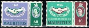 POKÓJ NA ŚWIECIE MAURITIUS MI.285-286**