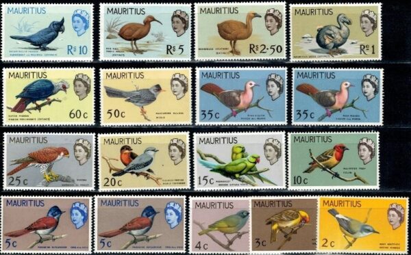 PTAKI MAURITIUS MI.268-282**X,Y