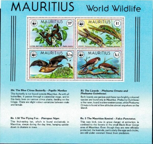 ZWIERZĘTA MAURITIUS MI.BL.8**