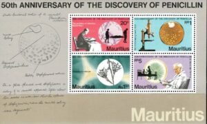 ROCZNICA ODKRYCIA PENICYLINY MAURITIUS MI.BL.7**