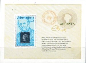 DZIEŃ ZNACZKA MAURITIUS MI.BL.11**