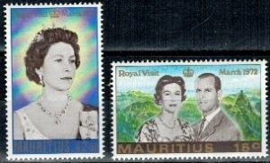 PARA KRÓLEWSKA MAURITIUS MI.383-384**
