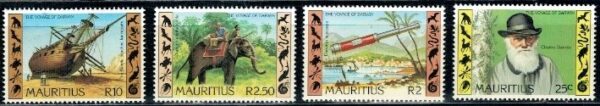 WYPRAWA DARWINA MAURITIUS MI.540-543**