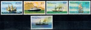 MARYNISTYKA MAURITIUS MI.411-415**