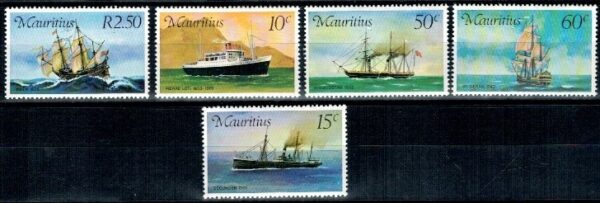 MARYNISTYKA MAURITIUS MI.411-415**